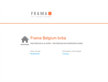 Tablet Screenshot of frama.be